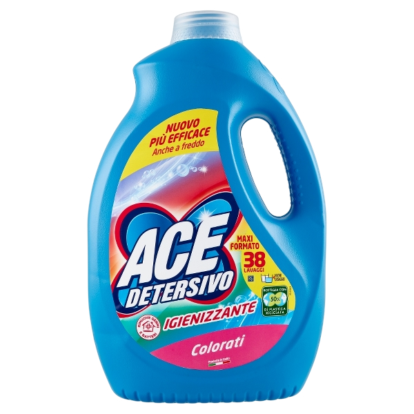 ACE LAUNDRY DETERGENT 38 WASHES 1.9 LT (4 in a box)