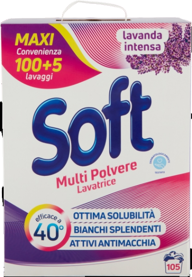 SOFT LAUNDRY DETERGENT POWDER LAVENDER MULTIPOWDER 6 KG (1 in a box)